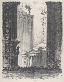 The Girard Trust Company, 1912. Creator: Joseph Pennell