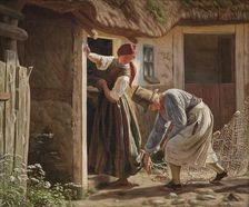 The Girl, Caught in the Net, 1869. Creator: Christen Dalsgaard