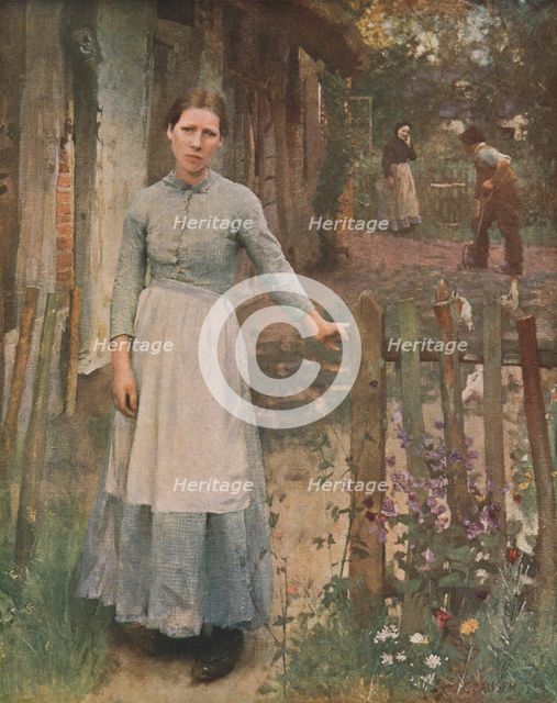 'The Girl at the Gate', 1889, (c1930).  Creator: George Clausen.