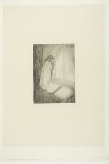 The Girl at the Window, 1894. Creator: Edvard Munch