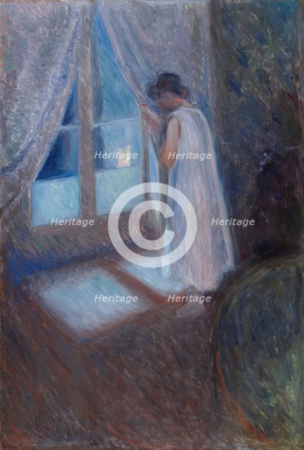 The Girl by the Window, 1893. Creator: Edvard Munch.