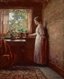 The Girl by the Window, 1910. Creator: Theodore Clement Steele