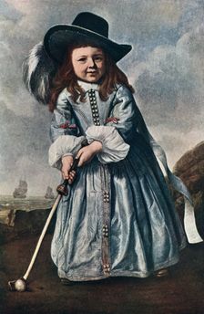 The Girl Golfer c1650, (1912).Artist: Aelbert Cuyp