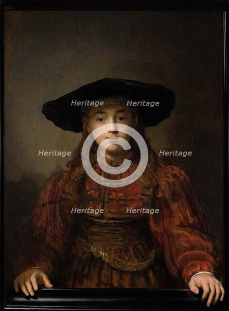 The Girl in a Picture Frame (The Jewish Bride), 1641. Creator: Rembrandt van Rhijn (1606-1669).
