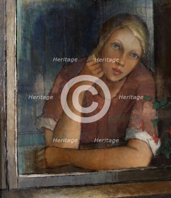 The girl in the window, 1930. Creator: Alvar Cawén.