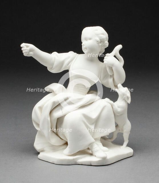 The Girl Offers Her Coin in Payment, Sèvres, c. 1757. Creators: Sèvres Porcelain Manufactory, Etienne-Maurice Falconet.