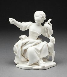 The Girl Offers Her Coin in Payment, Sèvres, c. 1757. Creators: Sèvres Porcelain Manufactory, Etienne-Maurice Falconet