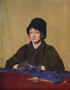 The Girl with the Tattered Glove 1909, (1935). Creator: William Nicholson