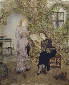 The girlfriends, 1880/1882. Creator: Anton Romako