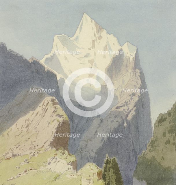 The glacial Rosenlaui, 1856. Creator: Carl Theodor Reiffenstein.