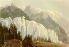 The Glacier des Bossons, Chamonix 1786, (1946). Creator: John Warwick Smith