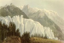 The Glacier des Bossons, Chamonix 1786, (1946). Creator: John Warwick Smith