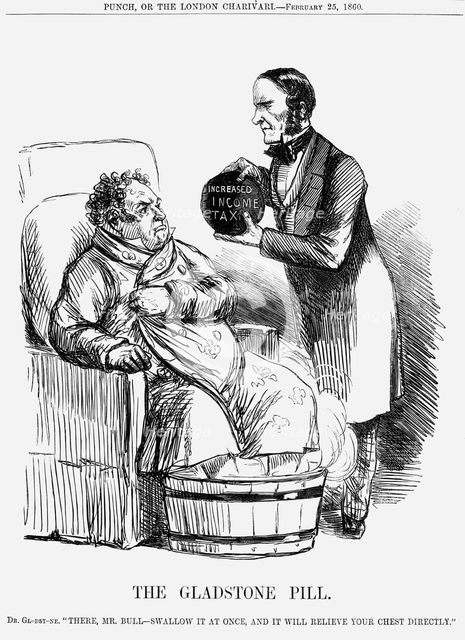 'The Gladstone Pill', 1860. Creator: Unknown.