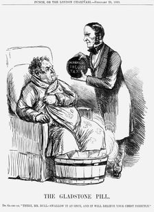 The Gladstone Pill 1860. Creator: Unknown
