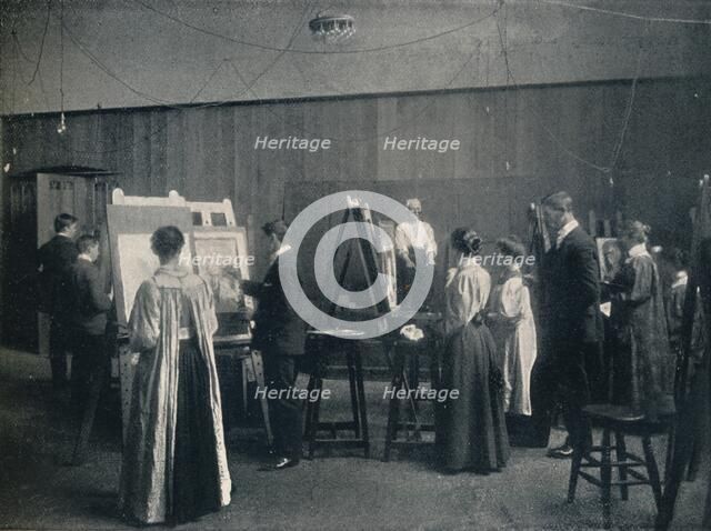 'The Glasgow School of Art, One of the Life Rooms', c1900. Artist: Unknown.