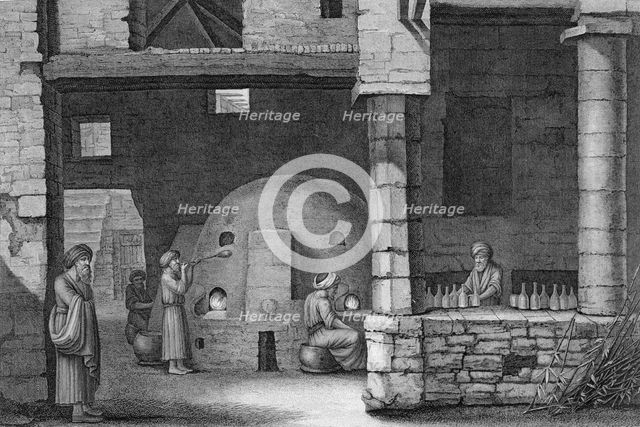 'The Glass Bottle Maker', 1922. Creator: Unknown.