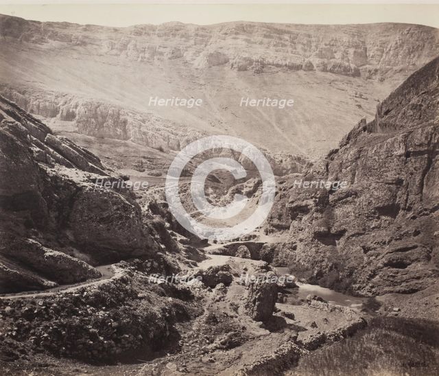The Glen of Barada, 1862. Creator: Francis Bedford.