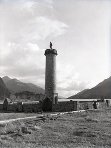 The Glenfinnan Monument on the shores of Loch Shiel, Glenfinnan, Scotland, c1955. Creator: Arthur Charles Kirby Ware