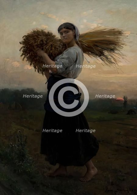 The Gleaner, 1875. Creator: Jules Breton.