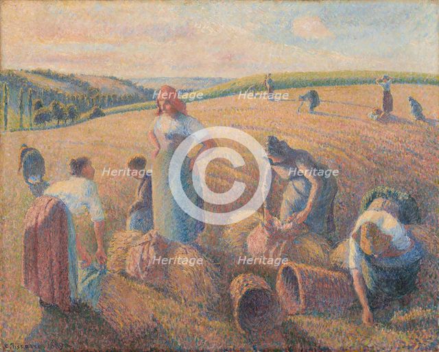 The Gleaners, 1889. Creator: Camille Pissarro.