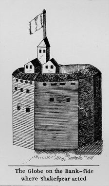 The Globe on the Bank-side where Shakespeare acted c1600, (1912)