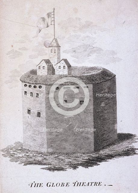 The Globe Theatre, Bankside, Southwark, London, c1647. Artist: Anon