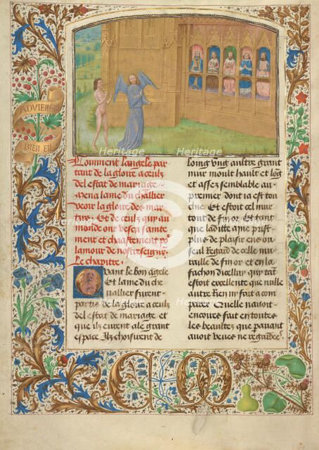 The Glory of Martyrs and the Pure; Les Visions du chevalier Tondal, 1475. Creator: Simon Marmion.