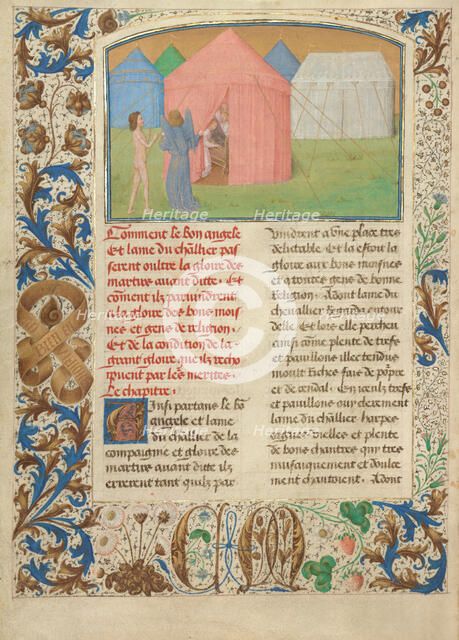 The Glory of Good Monks and Nuns; ; Les Visions du chevalier Tondal, 1475. Creator: Simon Marmion.