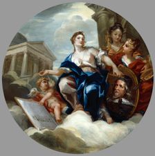 The Glorification of Inigo Jones, 1719-1720. Creator: William Kent