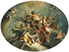 The Glorification of St Sebastian late 17th/early 18th century. Artist: Sebastiano Ricci