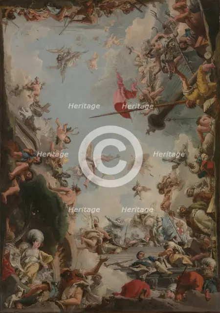 The Glorification of the Giustiniani Family, 1783. Creator: Giovanni Domenico Tiepolo.