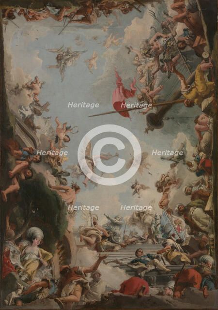 The Glorification of the Giustiniani Family, 1783. Creator: Giovanni Domenico Tiepolo.