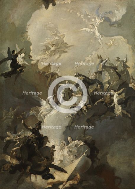 The Glorification of the Royal Hungarian Saints, ca. 1772-73. Creator: Franz Anton Maulbertsch.