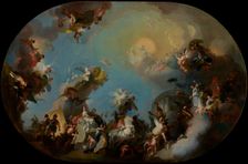 The Glorification of the Union of the Houses of Hapsburg and Lorraine, 1775. Creator: Franz Anton Maulbertsch