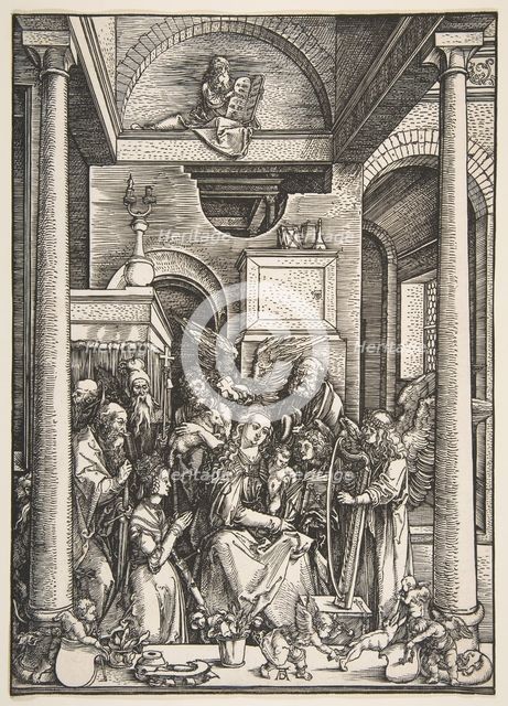 The Glorification of the Virgin, from The Life of the Virgin, ca. 1502. Creator: Albrecht Durer.