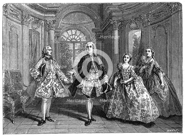 The Glorious Comedy Of Destouches, (1885).Artist: Lancret