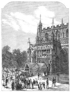 The Gloucester Music Festival: South Porch, Gloucester Cathedral, 1865. Creator: Unknown
