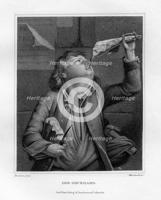 'The glutton', c1833. Creator: W Hessloehl.
