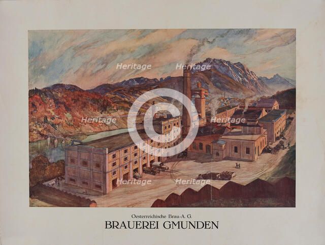 The Gmunden Brewery, c1930. Creator: Chlingensperg, Adelheid von (1887-1944).