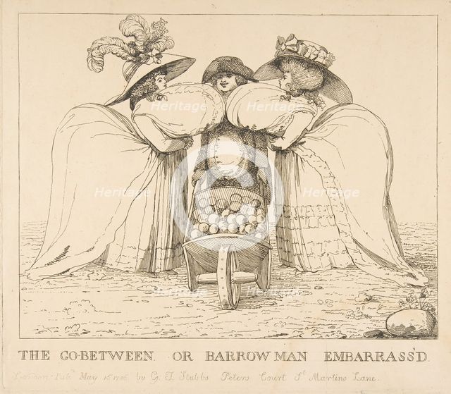 The Go-Between or Barrow Man Embarrass'd, May 15, 1786. Creator: Unknown.
