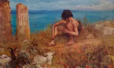 The Goatherd 1895. Artist: John MacAllan Swan
