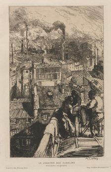 The Gobelin Quarter, 1893 . Creator: Auguste Louis Lepère (French, 1849-1918)