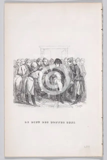 The God of Good People from The Complete Works of Béranger, 1836. Creators: Auguste Raffet, Lacoste, Eugène Guillaumot.