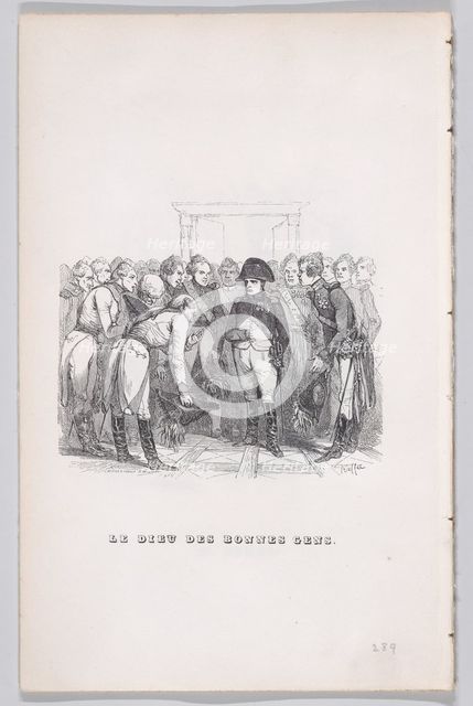The God of Good People from The Complete Works of Béranger, 1836. Creators: Auguste Raffet, Lacoste, Eugène Guillaumot.