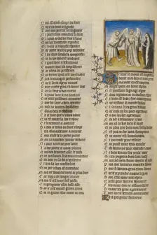The God of Love between the Personifications of Bad Mouth and Abstinence, about 1405. Creator: Unknown