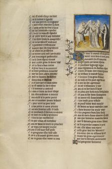 The God of Love between the Personifications of Bad Mouth and Abstinence, about 1405. Creator: Unknown