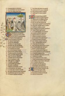 The God of Love Leads a Dance; Roman de la Rose, about 1405. Creator: Unknown