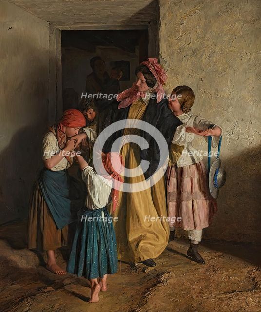The Godmother's Farewell (After Confirmation), 1859. Creator: Ferdinand Georg Waldmuller.