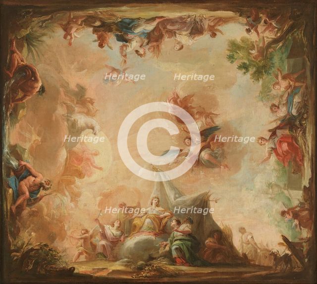 The Goddess Cybele offering her Produce to the Earth, 1798. Creator: Mariano Salvador de Maella.