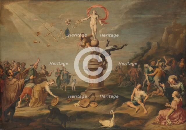 The Goddess Fortuna Bestowing her Gifts, c.1645. Creator: Simon Flocquet.